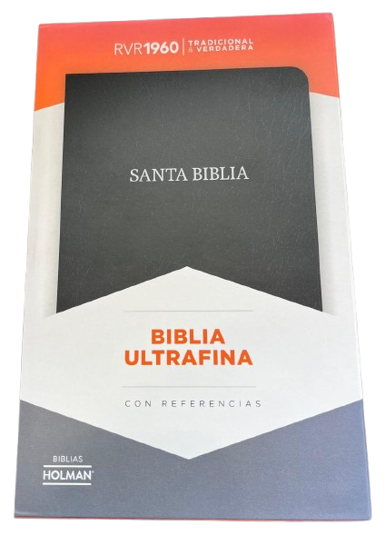 SANTA BIBLIA CON REFERENCIAS INMEDIATAS LETRAS SUPER GIGANTE COLOR NEGRO MATTE