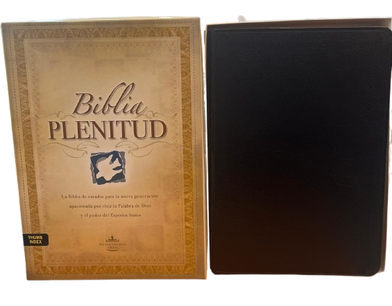 BIBLIA PLENITUD / FILO DORADO CON INDICE COLOR NEGRO