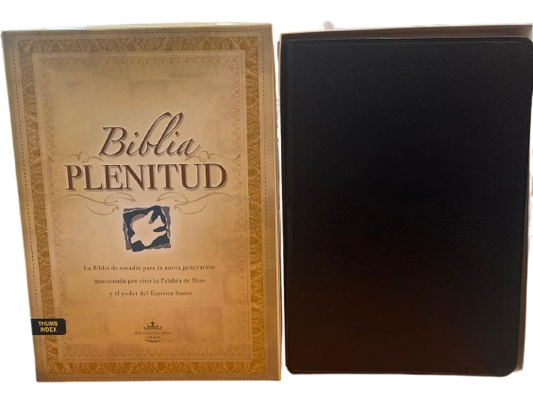 BIBLIA PLENITUD / FILO DORADO CON INDICE COLOR NEGRO