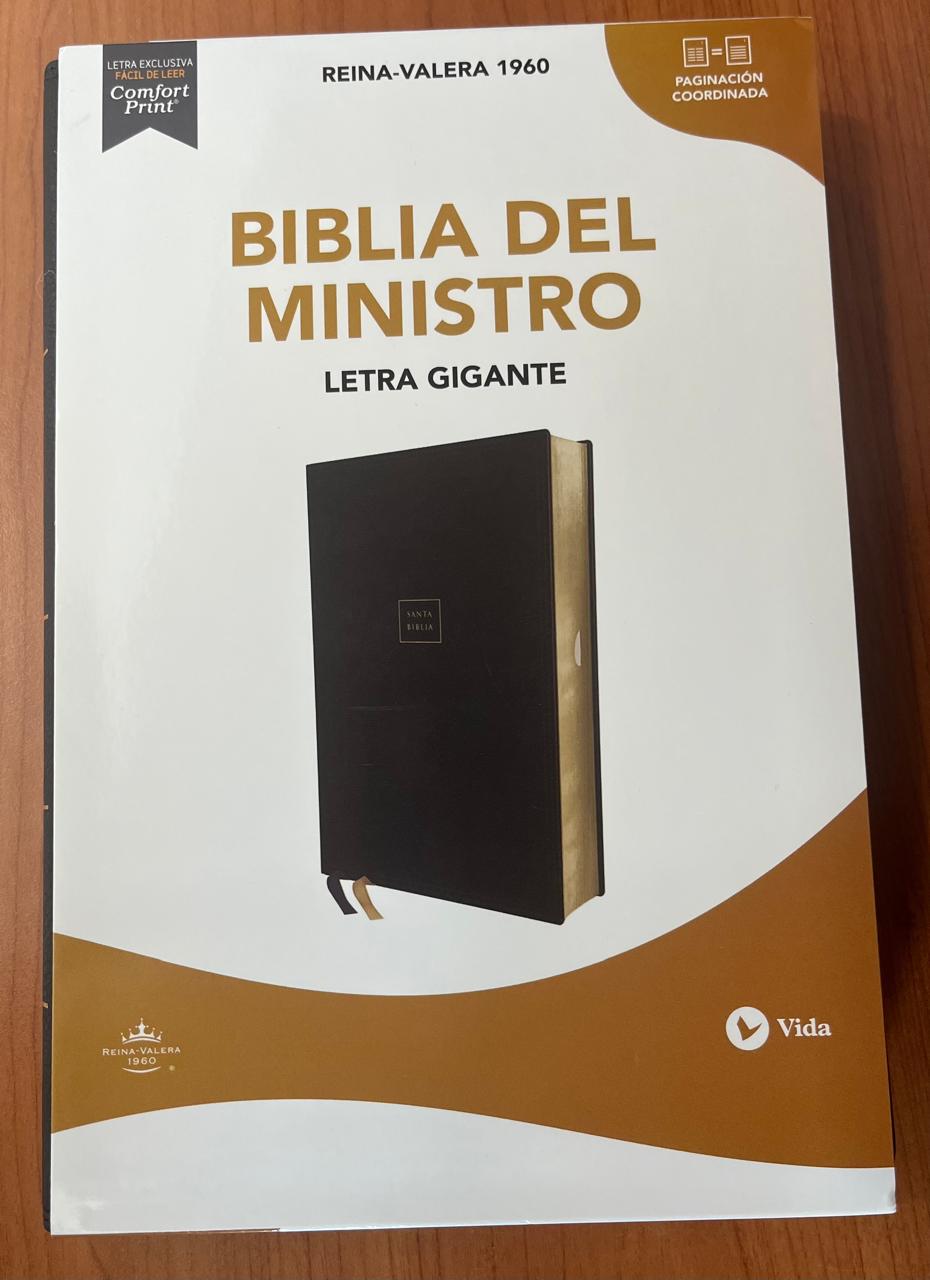 BIBLIA DEL MINISTRO / LETRA GIGANTE / COLOR NEGRO CON FILO DORADO