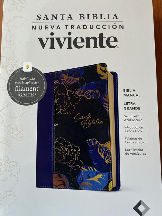 SANTA BIBLIA / NUEVA TRADUCCION VIVINET / SIN INDICE / SENTIPIEL AZUL OSCURO