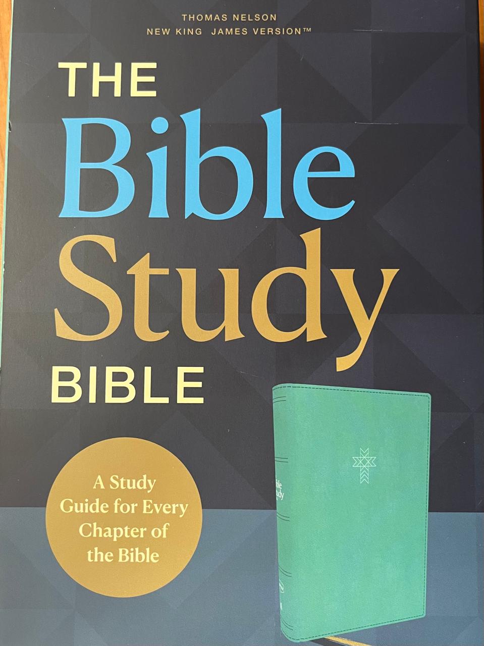 LA BIBLIA DE ESTUDIO BÍBLICO / TURQUESA / THOMAS NELSON / NUEVA VERSIÓN KING / JAMES