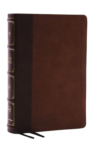 Biblia NVI / Referencia en letra grande y línea fina / Color café