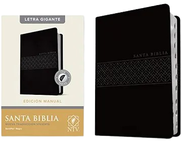 SANTA BIBLIA / NUEVA TRADUCCION VIVIENTE / SENTIPIEL NEGRA / CON INDICE