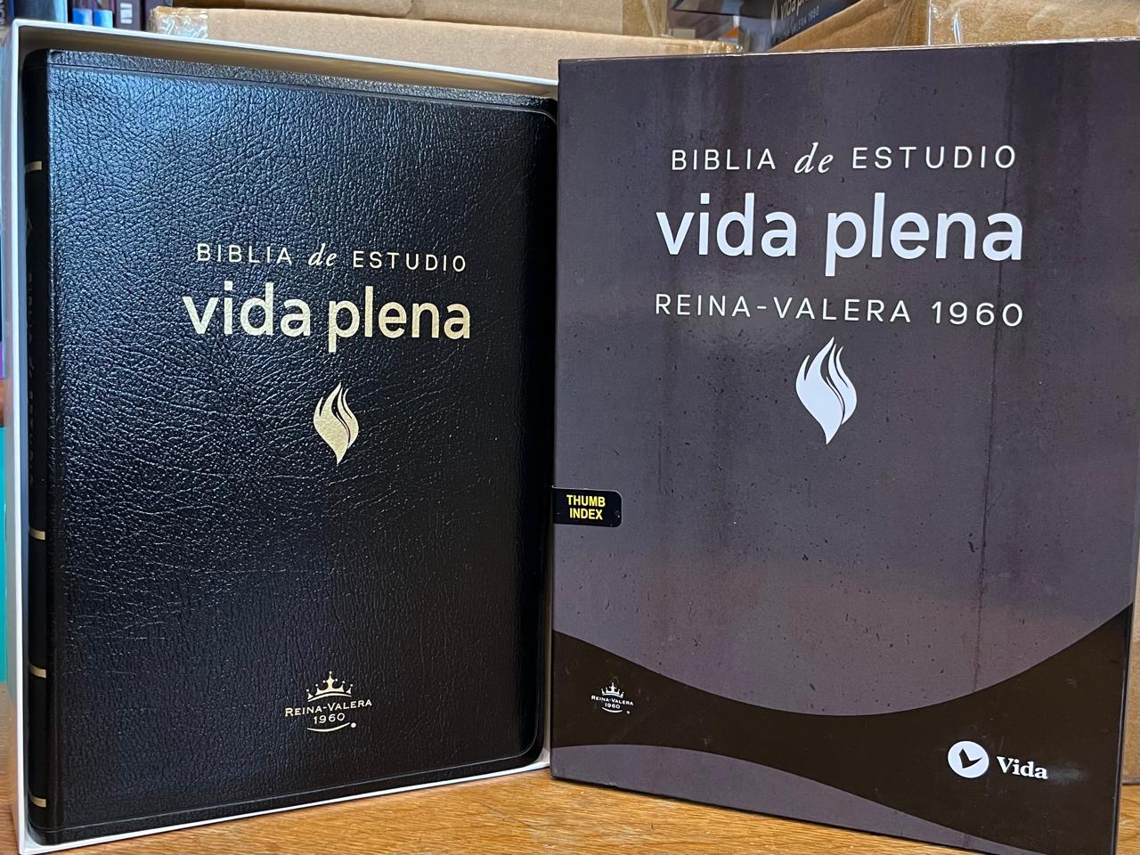 BIBLIA DE ESTUDIO VIDA PLENA / CON INDICE / COLOR NEGRA / CAJA DURA