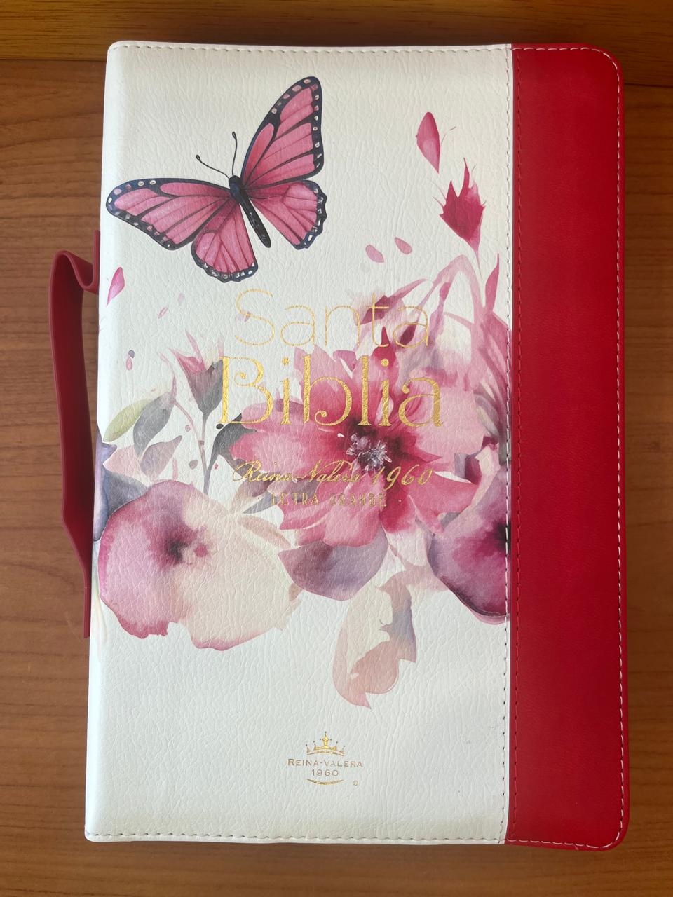 SANTA BIBLIA RV 60 / LETRA GRANDE 12 PT/MAN ZIPER / COLOR ROJA - INDICICE