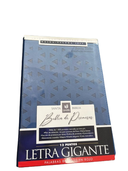 SANTA BIBLIA EDICION DE PROMESAS COLOR AZUL